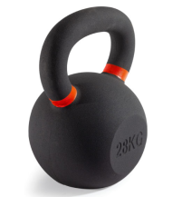 Гиря чугунная с цветным кольцом 28 кг (модель: К-3) VictoryFit VF-KCR280