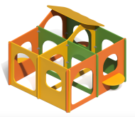 Игровое оборудование 'Лабиринт' 4 секции ИО-05.1