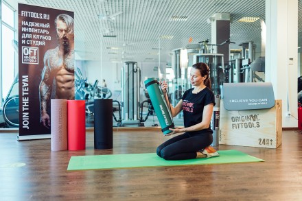 Мат для аэробики 6 мм зеленый