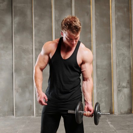 Гриф гантельный (хромированный) 400 мм / диаметр 30 мм