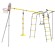 Дачный комплекс "Акробат 2" + ДИСК качели Romana 103.19.05 (серый/жёлтый)