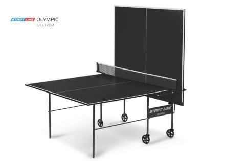 Теннисный стол Olympic black с сеткой