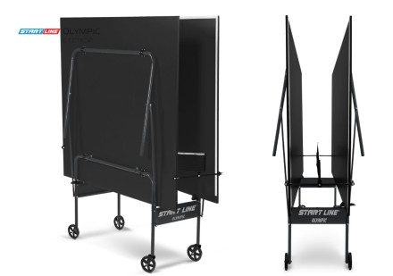 Теннисный стол Olympic black с сеткой