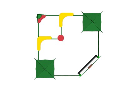 Песочный дворик без горки 'Лесная поляна' ПС-09.1