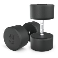 Гантель UNIX Fit PRO круглая обрезиненная 40 кг, 2 шт.