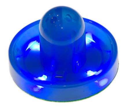 Бита для аэрохоккея LED "Neon - X" (синяя) D96 mm