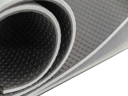 Мат для йоги двухслойный  6 мм Ulti-Mat серо-черный