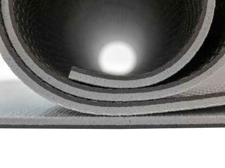 Мат для йоги двухслойный  6 мм Ulti-Mat серо-черный