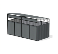 Навес для мусорных баков (на 2 контейнера) Навес для мусорных баков (на 2 контейнера)