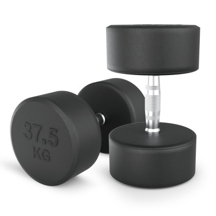 Гантель UNIX Fit PRO круглая обрезиненная 37,5 кг, 2 шт.