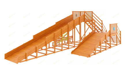 Зимняя горка "IgraGrad Snow Fox", скат 10 м (мод. 3)