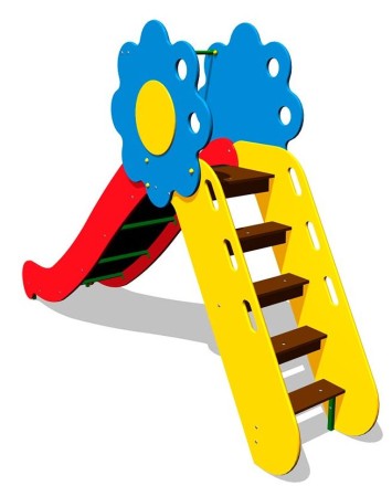 Детская горка «Цветик H=1250» 