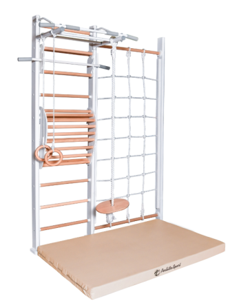 ДСК PERFETTO SPORT "Scala in legno con rete 1" bianco-naturale PS-128 