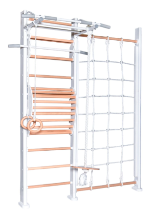 ДСК PERFETTO SPORT "Scala in legno con rete 1" bianco-naturale PS-128 