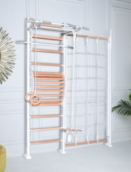 ДСК PERFETTO SPORT "Scala in legno con rete 1" bianco-naturale PS-128 