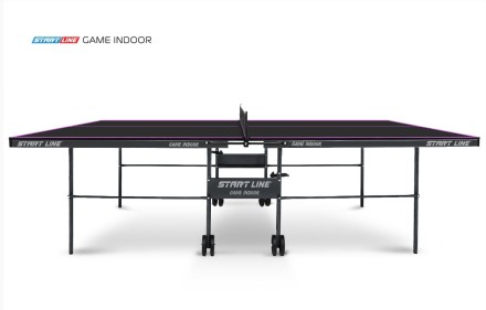 Теннисный стол Game с сеткой Черный 