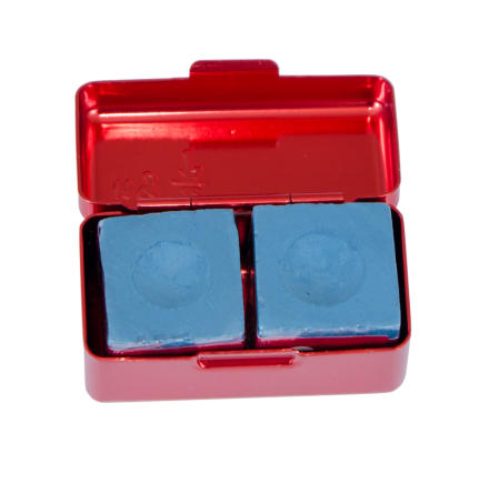 Мел "Ball teck PRO II" (2 шт, в красной металлической коробке) синий