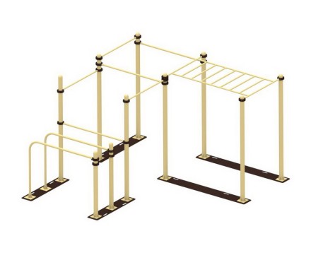 YSK87 Мобильный комплекс для Воркаут Стандарт-8 YSK87 Мобильный комплекс для Воркаут Стандарт-8