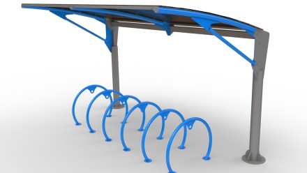 Велопарковка с навесом "Сицилия"