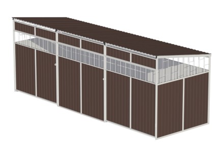 Навес для мусорных баков (на 4 контейнера)