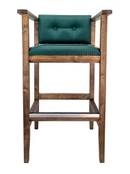 Кресло бильярдное (мягкое сиденье + мягкая спинка, цвет коричневый)