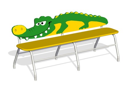 Лавочка детская 'Крокодил' МФ-05.11(374)