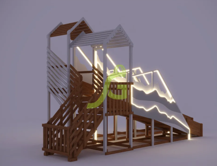 Зимняя горка "IgraGrad Snow Fox", скат 8+5 м мод.2