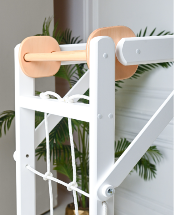 ДСК PERFETTO SPORT "Scala in legno con rete 2" bianco-naturale PS-131