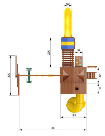 Детский игровой комплекс Fort Deluxe-2 