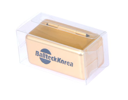 Мел "Ball teck PRO II" (2 шт, в золотистой металлической коробке) синий