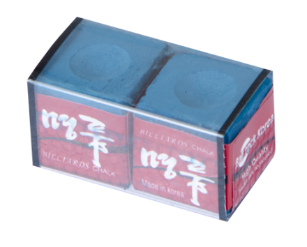 Мел "Ball teck PRO II" (2 шт, в золотистой металлической коробке) синий