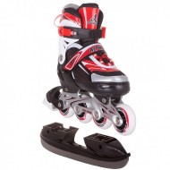 Коньки трансформеры Best red