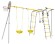 Дачный комплекс "Акробат 2" + СЕТКА качели Romana 103.19.05 (серый/жёлтый)