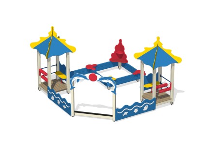 Песочный дворик без горки 'Коралл' ПС-16