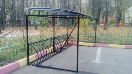 Велопарковка с навесом