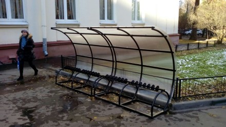 Велопарковка с навесом