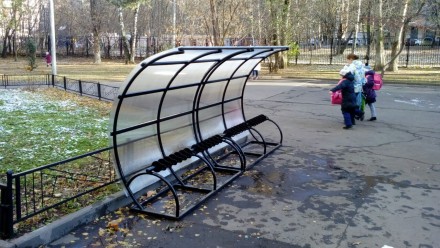 Велопарковка с навесом