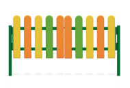 Ограждение металлическое Калитка "Садик" 