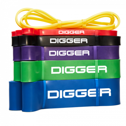 Эспандер ленточный жёлтый 6,4мм нагрузка 2,27-6,8кг