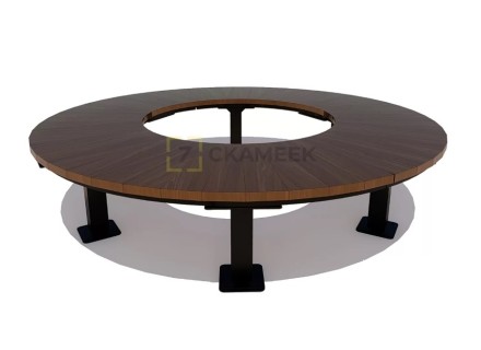 Радиусная скамейка «Смоленск»