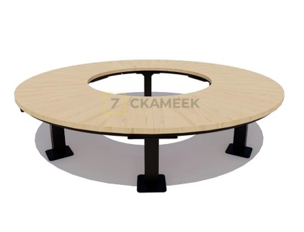 Радиусная скамейка «Смоленск»