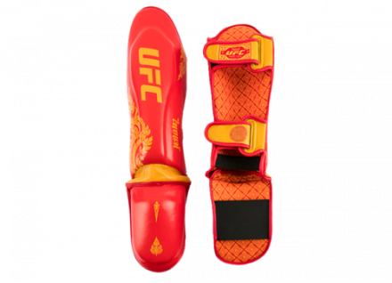 UFC Premium True Thai Защита голени, цвет красный, размер XL