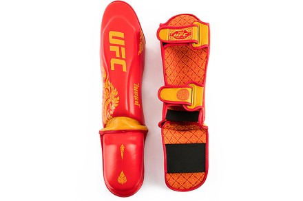 UFC Premium True Thai Защита голени, цвет красный, размер XL