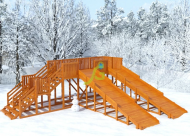 Зимняя горка "IgraGrad Snow Fox", скат 5,9 м (мод.2)
