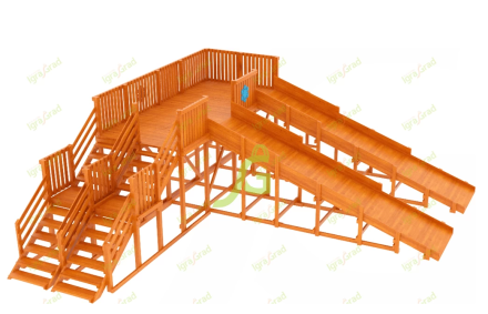 Зимняя горка "IgraGrad Snow Fox", скат 5,9 м (мод.2)