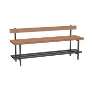 Скамья для раздевалок со спинкой 1,5 м