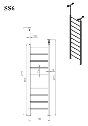 Шведская стенка RS-2TR