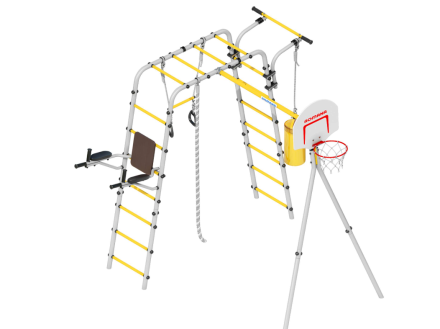 Дачный комплекс "Fitness" (без качелей) Romana (серый/желтый) R 103.20.04 NEW