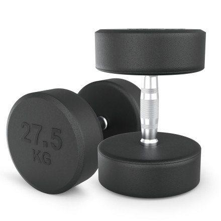 Гантель UNIX Fit PRO круглая обрезиненная 27,5 кг, 2 шт.