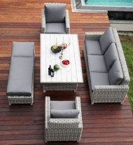 Комплект мебели из ротанга БАЛИ обеденная группа на 8 персон